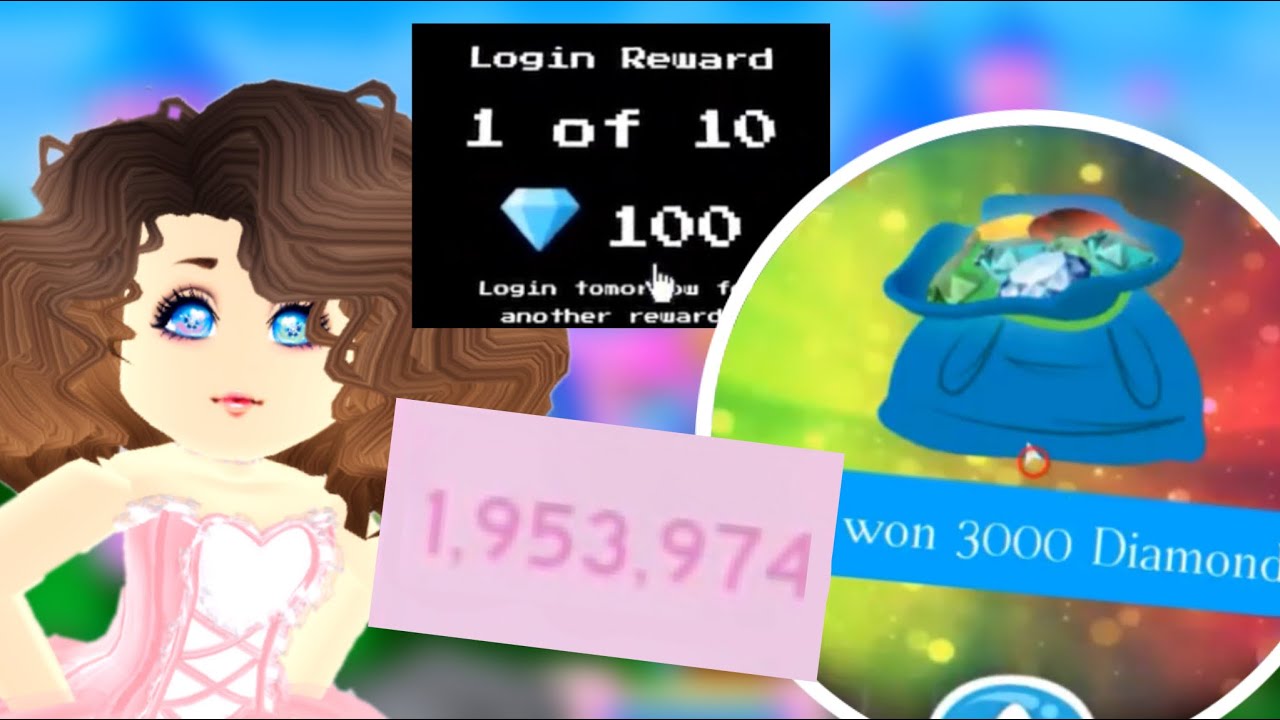 How I get one MILLION diamonds in THREE days!? Royale high YouTube