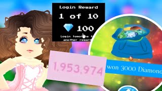 How I get one MILLION diamonds in THREE days!? Royale high