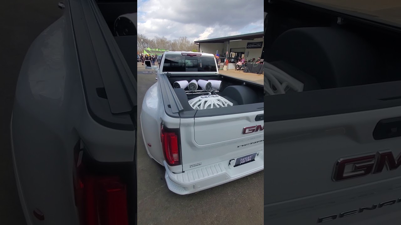2020 Gmc Denali 3500 Dually bagged and body dropped first in the world Richline Motorsports