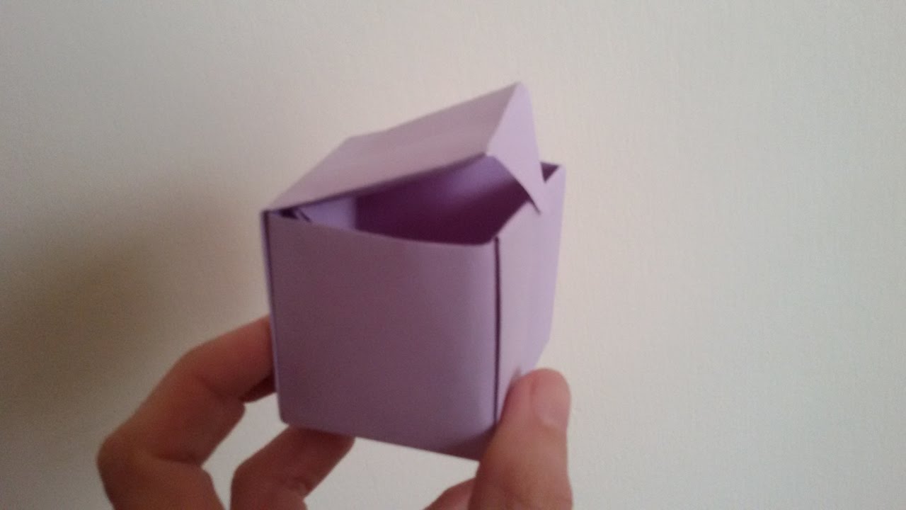 Como hacer una caja de papel