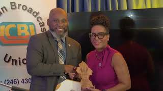 Barbados leads at Caribbean Broadcasting Union Media Awards
Barbados has emerged as the leading territory at this years 37th Caribbean Broadcasting Union Media Awards, with the Barbados Government Information Service taking home seven awards and one special mention.
The achievement was celebrated on Wednesday, with the Minister responsible for Home Affairs and Information, along with the CBU President, praising GIS for its regional performance and challenging the organisation to raise the bar even higher.
Deanzer Roberts has this report.
Subscribe to CBC Barbados
https://www.youtube.com/@cbcbarbados246
Connect with the CBC Barbados
Website: https://www.cbc.bb/
Facebook: https://www.facebook.com/CBCBARBADOS/
Instagram: https://www.instagram.com/cbcbarbados246
X: https://twitter.com/CBCBARBADOS
#CBCTV8 #CBCNews #ConnectingBarbadianCommunities Barbados leads at Caribbean Broadcasting Union Media Awards