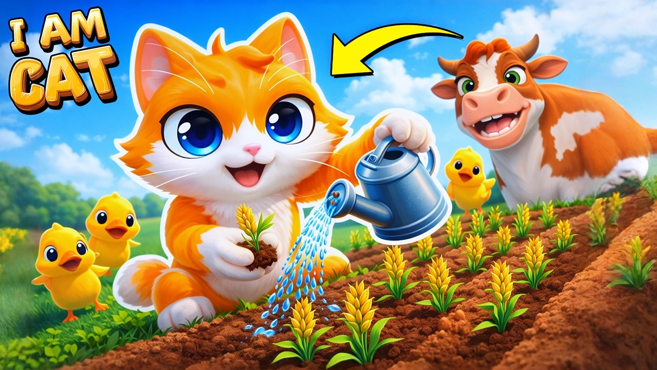 KOTEK SADZI ZBOŻE DLA BABCI w I Am Cat!