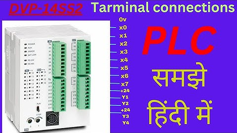 #Delta DVP-14SS2 plc wiring conection details step by step @electricalcontrolofficial