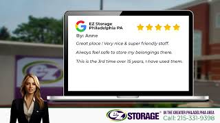 Customer Review | Anne S. | EZ Storage Philadelphia | Best Storage Units Near Philadelphia!