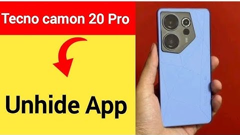 Tecno camon 20 Pro 5G me app unhide kaise karen, how to unhide app tecno
