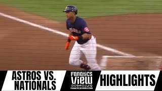 Houston Astros vs. Washington Nationals Highlights - Homers from Bell, Brantley, Robles & Bregman