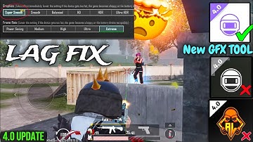 📱New GFX Tool 4.0 = ZERO LAG in BGMI ✅ | Boost FPS Instantly! 3.9 Update Lag Fix