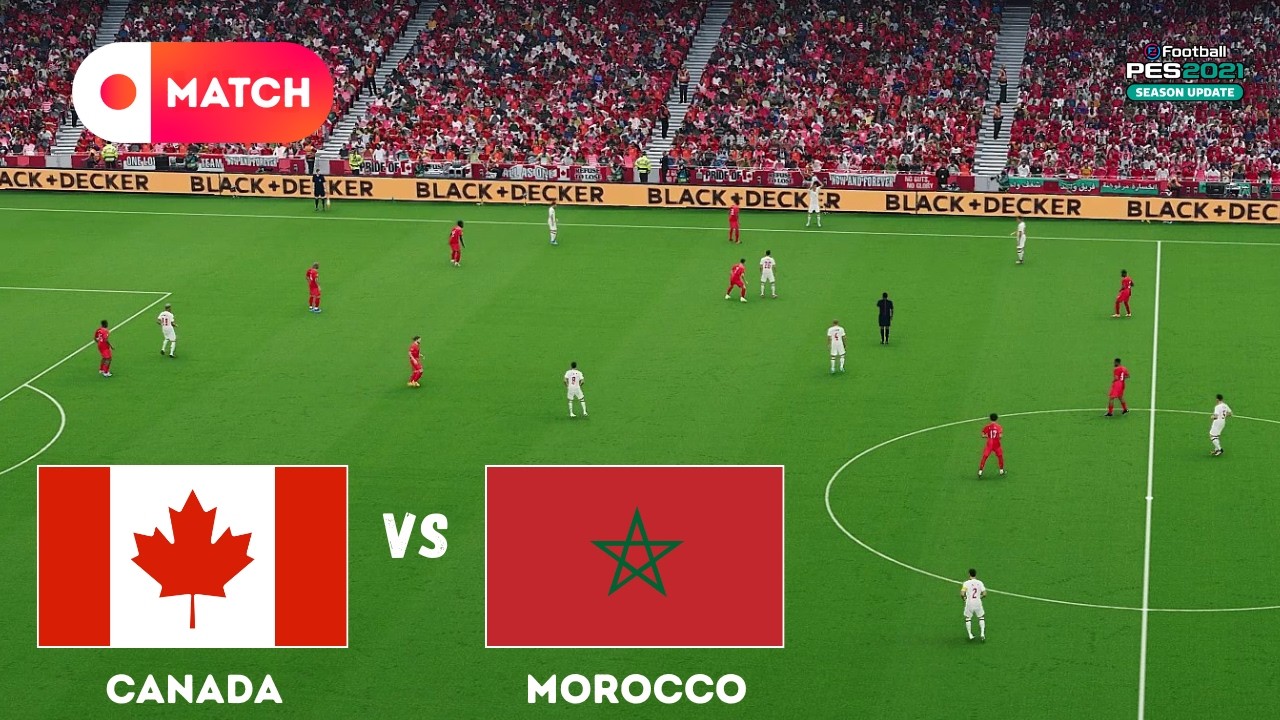 MOROCCO vs CANADA | World Cup 2026 Match Simulation | eFootball PES 21 Gameplay