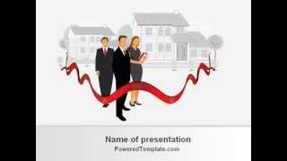 Realtors PowerPoint Template by PoweredTemplate.com