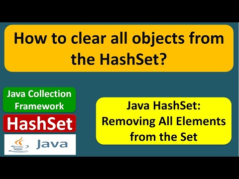 How to clear all objects from the HashSet? | HashSet (Clear) | Java Collection Framework