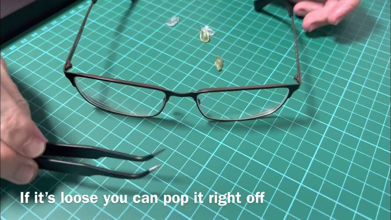 Emporio Armani glasses nose pads replacement from Aliexpress $ - YouTube