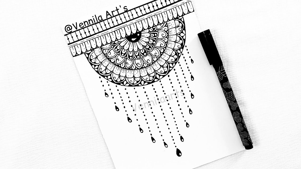 How to draw Mandala for Beginners|Easy Mandala Drawing|Step by step
