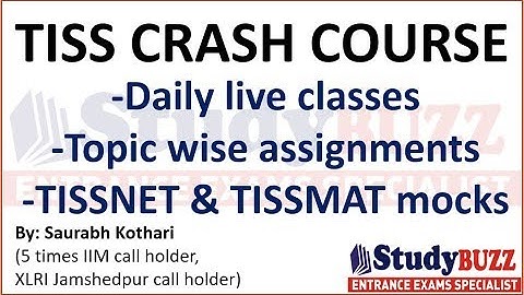 TISS crash course | 30 days plan, online live classes, daily assignments, TISSNET & TISSMAT
