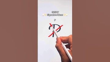 P letter signature Design #shorts #signature #calligraphylattering #art