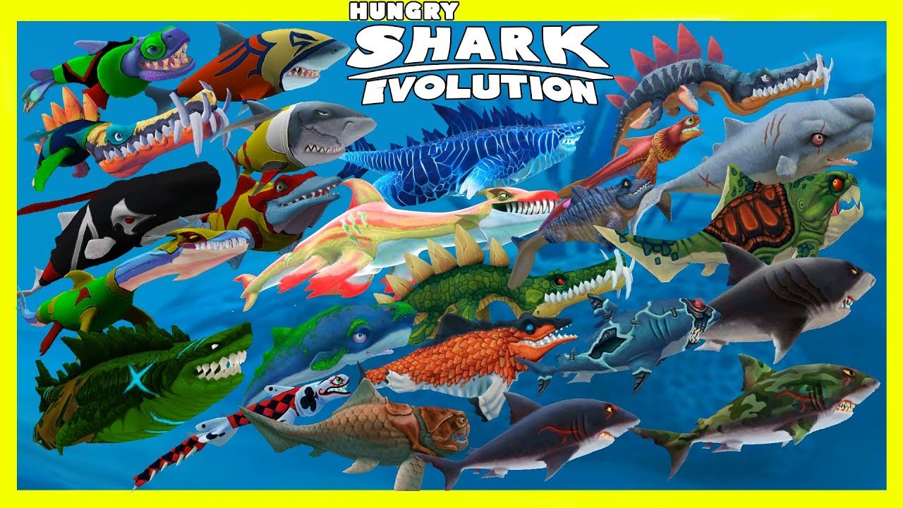 Hungry Shark Evolution - ALL SHARKS UNLOCKED - Android Gameplay [FHD ...