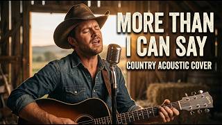 More Than I Can Say  Leo Sayer  Romantic Country Acoustic Cover