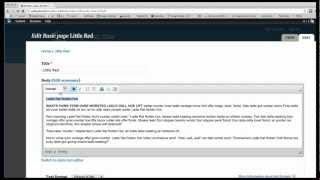 Adding Pages and Menu Items to a Drupal site
