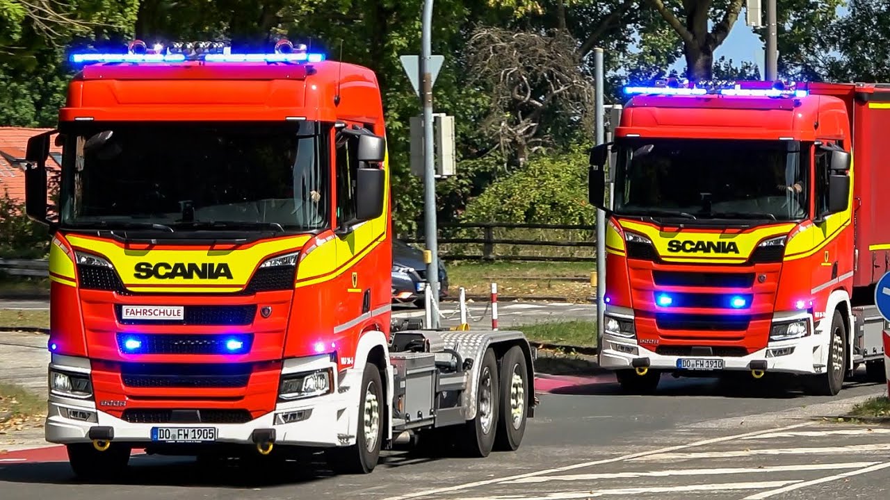 [DOPPEL WLF, LÖSCHZUG & MEHR!] - Feuerwehr DORTMUND | EINSATZFAHRTEN an den Feuerwachen 1, 2, 5 & 8