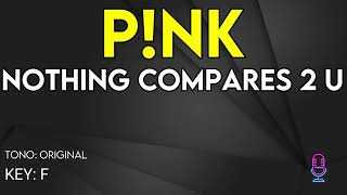 P!nk - Nothing Compares 2 U - Karaoke Instrumental Wealth