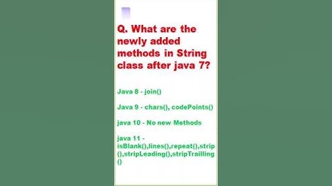 java string new API methods #shorts #youtubeshorts #string #java