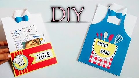 Menu card kese banate hai, how to make beutiful menu card for home science prectical,#5, #cardideas