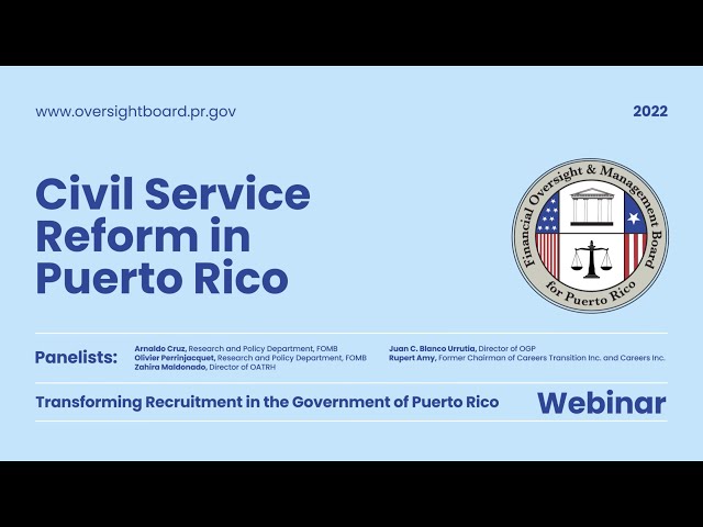 Webinar: Hacia una Transformación del Reclutamiento en el Gobierno de Puerto Rico