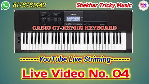 LIVE - CASIO CT-X870IN KEYBOARD | INSTRUMENTAL LIVE VIDEO 04 Keyboard settings tutorial