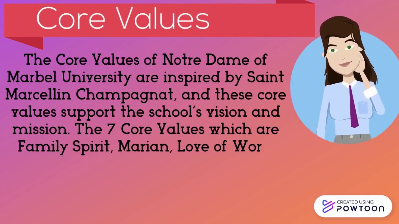 Diocese of Marbel NDMU Vision-Mission-Core Values - YouTube