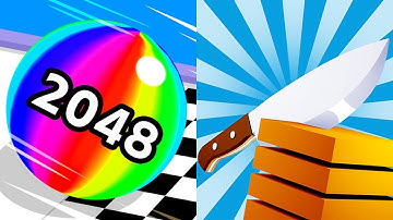 Ball Run 2048 Vs Slice it all All Levels NEW UPDATE Gameplay Android, iOS #14