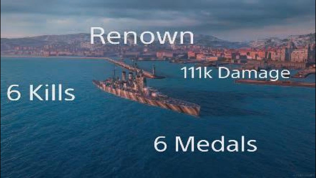 World of Warships Legends  Renown 111k Damage 6 kills 6 Medals