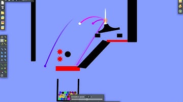 Algodoo - teleport stage marble race