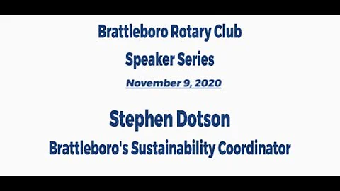 Brattleboro Rotary Club Speaker Series: Episode 23...