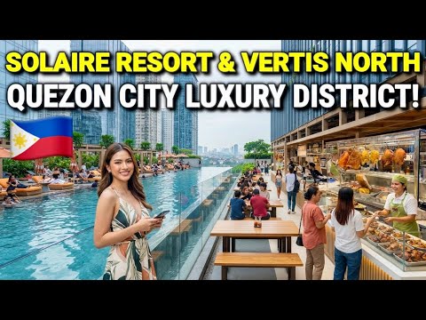 PHILIPPINES 🇵🇭 QUEZON CITY’S LUXURY DISTRICT! Solaire Resort, Food Court + Ayala Vertis North 2026