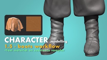 sculpting simple boots and shoes on ZBRUSH