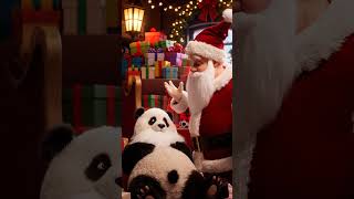 Panda Hides Santa’s Beard Holiday Prank Stops Gift Delivery | Nebula Shots