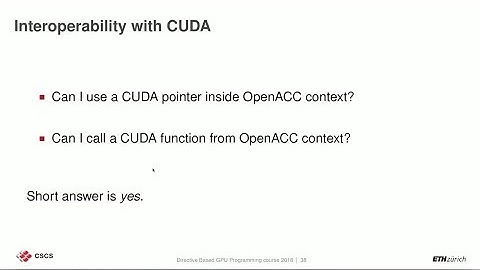 Interoperability with cuda, Karakasis