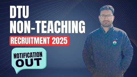 Delhi Technical University Recruitment 2025| DTU Recruitment| JOA & Data Entry Operator