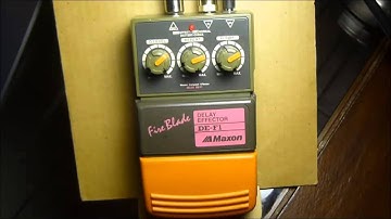 Maxon DE-F1 Fire Blade Digital Delay Guitar Effect Pedal