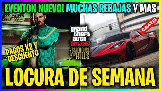 ACTUALIZACION SEMANAL de GTA ONLINE! EVENTO NUEVO y LOCURA de PAGOS! VEHICULOS GRATIS + DESCUENTAZOS