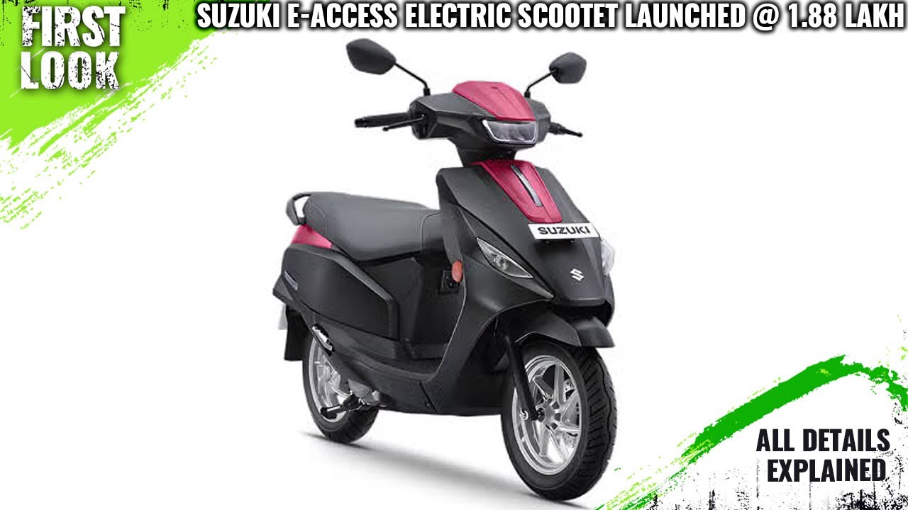 Suzuki E-Access Electric Scooter Launched - Price From 1.88 Lakh - Explained All Spec, Features