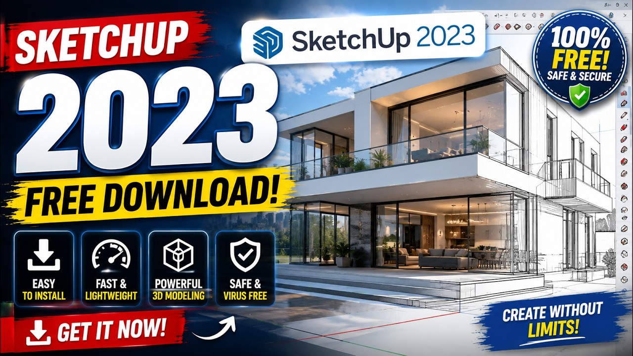 How to Download & Install Sketchup 2023 on Windows 10/11/ Pc/Laptop ...