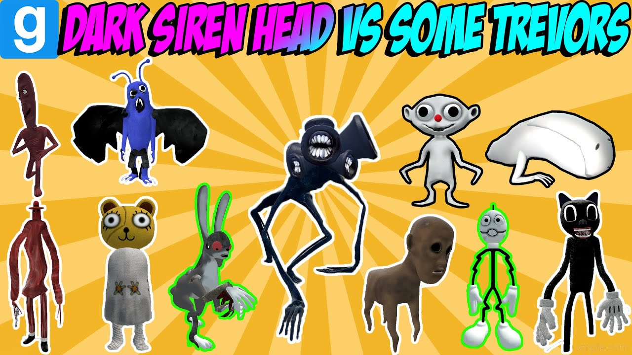 DARK SIREN HEAD vs. SOME TREVOR HENDERSON CREATURES!! - Garry's Mod ...