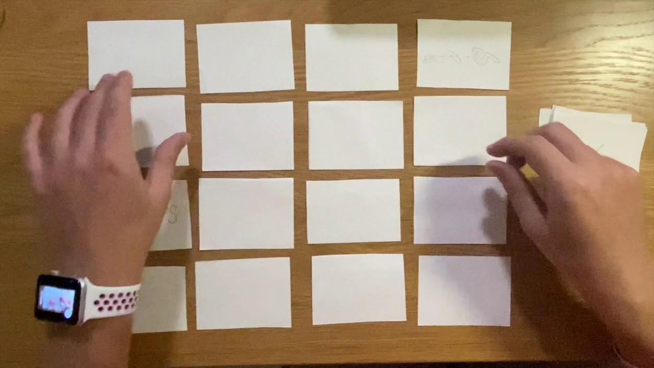 Online elementary PE class activity/game PAIRS FOR EXERCISE. Includes class footage #4