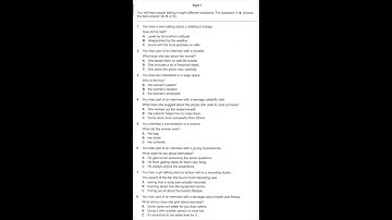 Listening B2, FCE Practice Plus 2 (2015), Test 7, Part 1