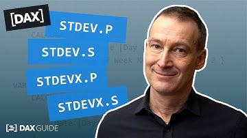 STDEV.P, STDEV.S, STDEVX.P, STDEVX.S - DAX Guide