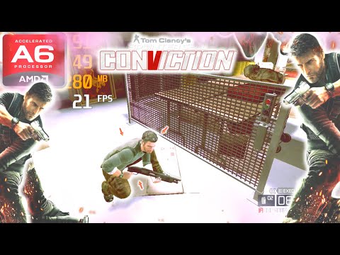Tom Clancy's Splinter Cell: Conviction (AMD A6, Radeon R4 Graphics) Low End PC (512MB)