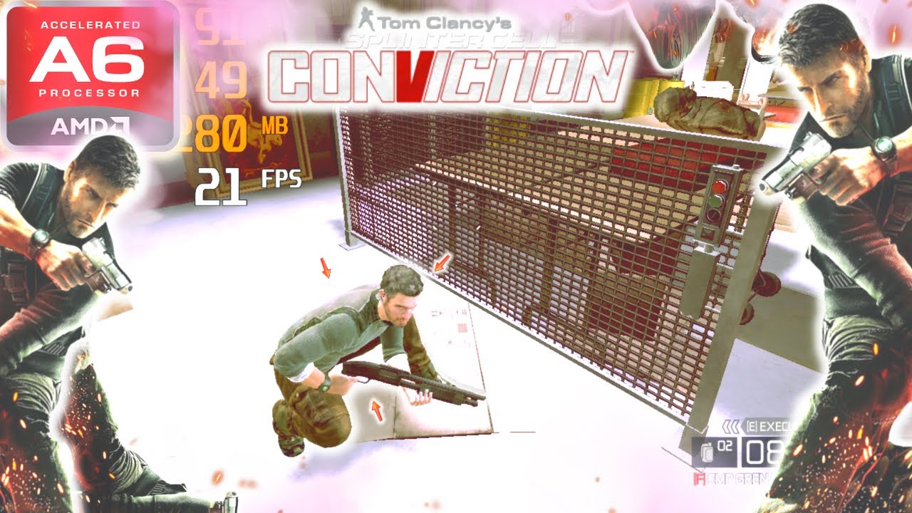 Tom Clancy's Splinter Cell: Conviction (AMD A6, Radeon R4 Graphics) Low ...