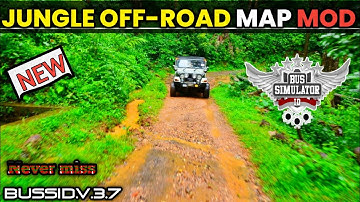 Map Mod Bussid 3.7- New JUNGLE OFF-ROAD MAP MOD For bus simulator Indonesia by AS gaming 295