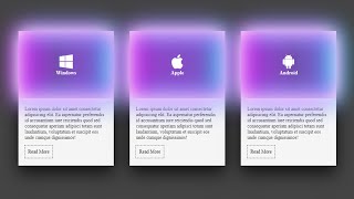 Card Hover Glow Effect Using Only HTML && CSS - Free Source Code