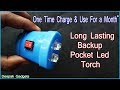 How to make POCKET LED TORCH---Mini LED Torch---Portable Torch